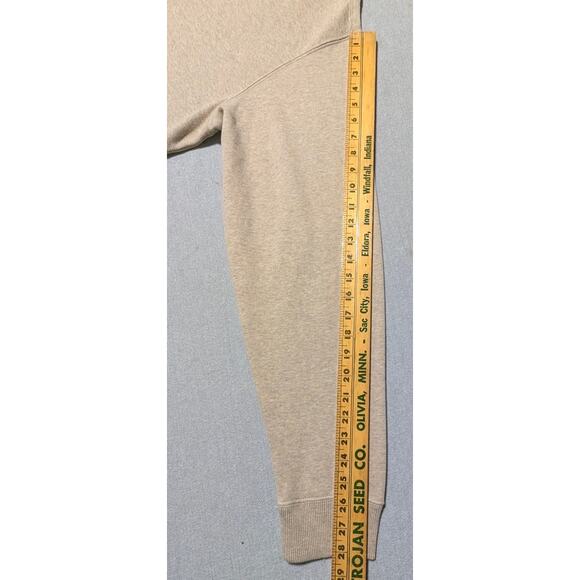 Woolrich Men’s XL 1/4 Zip Pullover Beige Sweatshirt Elbow Patches Cotton Blend - Picture 11 of 11